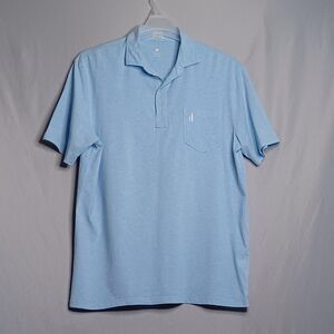 Johnnie O Polo Shirt Mens Large Hangin Out Surf Pocket Casual Cotton Blend